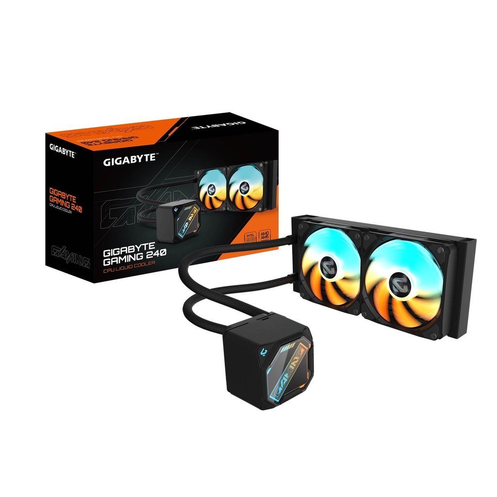 [CFGP-GME-240] CFGP-GME-240 GIGABYTE GAMING 240 all-in-one liquid cooler, Intel 1851 / 1700 / 115X / 1200, AMD AM5 / AM4, Color Black