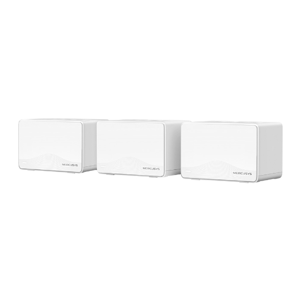 [NWMS-HALOH25BE-3] NWMS-HALOH25BE-3 Mercusys Halo H25BE(3-pack) BE3600 Whole Home Mesh Wi-Fi 7 System, 650m²,  688 Mbps at 2.4 GHz, 2880 Mbps at 5 GHz, MLO, 4096-QAM, OFDMA, EHT160 on 5