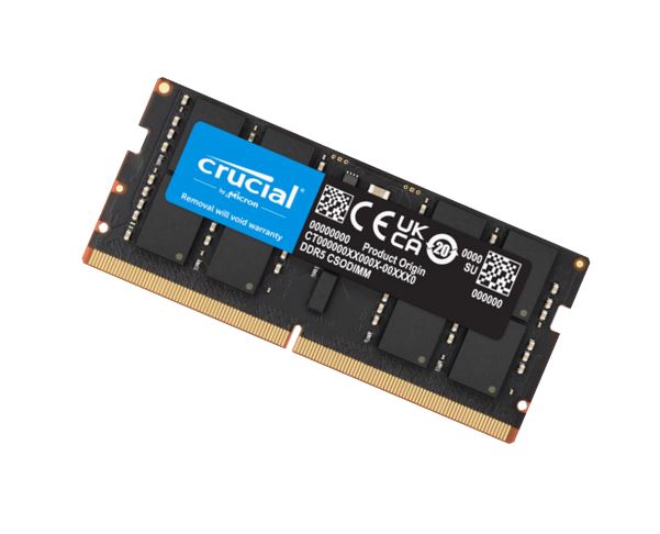 MECN5-1X32G64C52 Crucial 32GB (1x32GB) DDR5 CSODIMM 6400MHz C52 1.1V Notebook Laptop Memory for Intel Core Ultra Processors AI PC