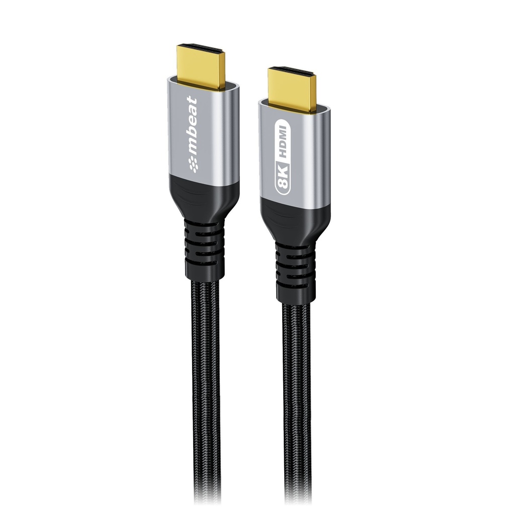 [CBMB-MB-XCB-8KHDM15] CBMB-MB-XCB-8KHDM15 mbeat® Tough Link 1.5m Certified 8K HDMI Cable - Space Grey  HDMI 2.1 (male) to HDMI 2.1 (male) 50cm × 2.02cm × 1.13cm