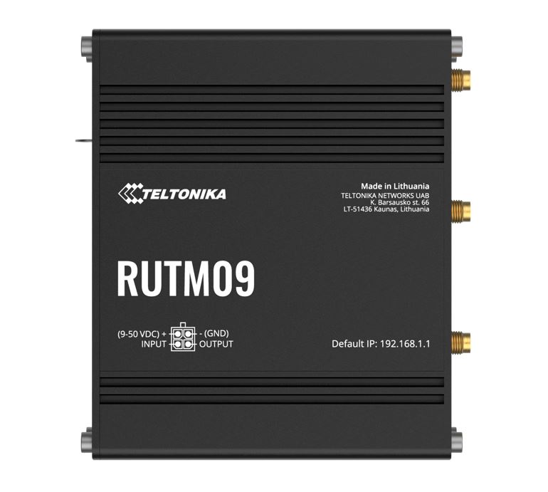 [NHT-RUTM09] NHT-RUTM09 Teltonika RUTM09 wireless 4G LTE, 2 SIM cards, 4 x RJ45 ports, 10/100/1000 Mbps, PSU included