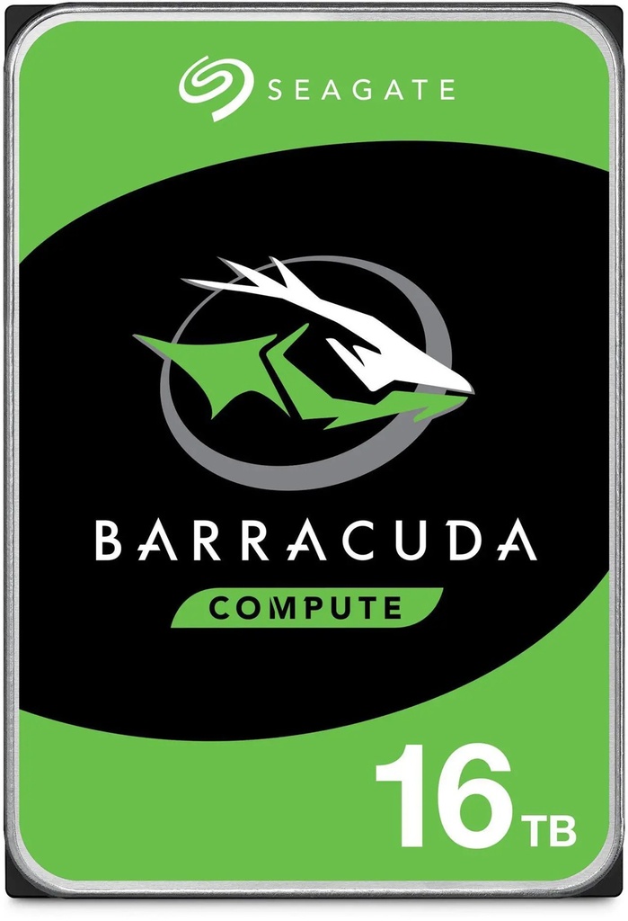 [HASEA-BARRACUDA-16TB] HASEA-BARRACUDA-16TB Seagate 16TB 3.5' Barracuda, SATA 6Gb/s, CMR, 7200RPM, 512MB Cache, 512e, HDD, 2 Years Warranty