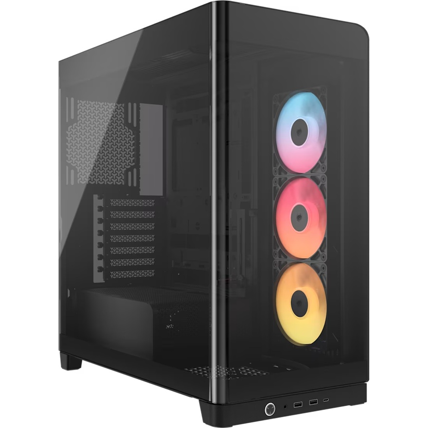 [CAC-4500XRSARGB-BK] CAC-4500XRSARGB-BK Corsair FRAME 4500X RS-R ARGB Panoramic Glass Mid-Tower PC Case - Black, 478x499x246mm, E-ATX, 460mm GPU, 185mm CPU, USB-C, ARGB, 360mm rad, 11.58kg