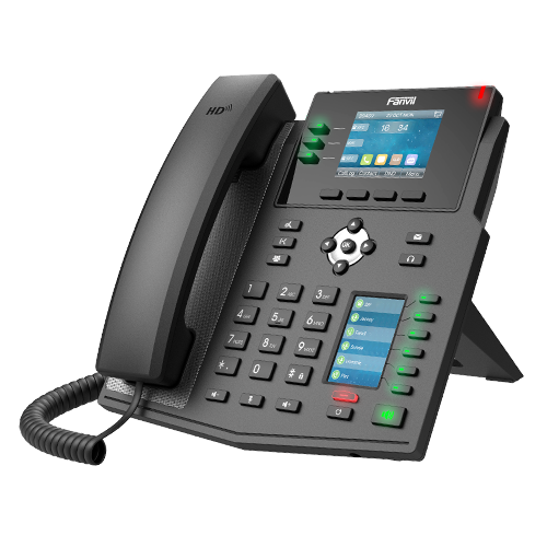 Fanvil X4U Enterprise IP Phone - 2.8" Colour Screen, 4 Lines, 30 x DSS Buttons, *SBC Ready, Dual Gigabit NIC