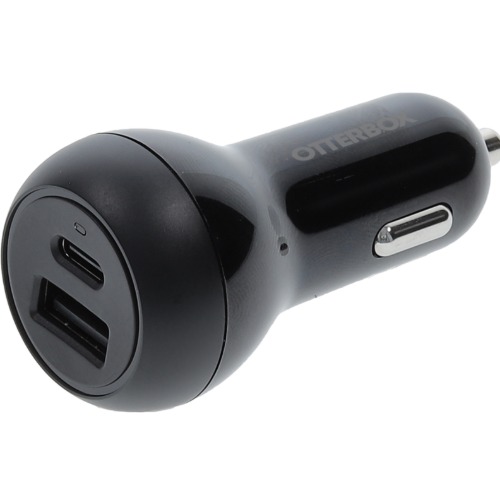 [MPA-77-98235] MPA-77-98235 OtterBox 32W Dual Port (USB-C PD 20W + USB-A 12W) Standard Fast Car Charger - Black (77-98235),Fast-Charging for Samsung & iPhone, 2 Years Warranty