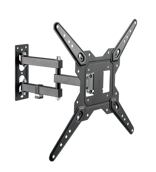 [MABT-LPA68-443] MABT-LPA68-443 Brateck LPA68-443 Economical Full-Motion TV Wall Mount, Fit Screen Size: 23'-55' Up to 30 KG, Fine Texture Black,382x430x430mm (new)