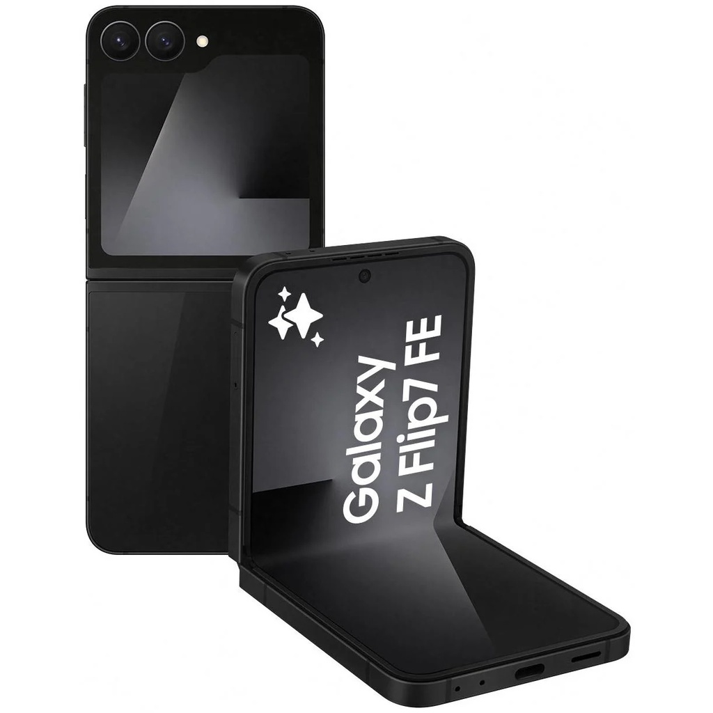 MF-SM-F761BZKEATS Samsung Galaxy Z Flip7 FE 5G 256GB - Black *AU STOCK*, 6.7', Full HD+, 120Hz, 8GB/256GB, 50MP/10MP, Single+ eSIM, 4000mAh, 2 Years Warranty