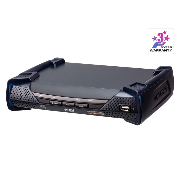 KVA-KE6940AR-AX-U Aten DVI Dual Display KVM over IP Receiver With SFP Fibre Optic network Connection
