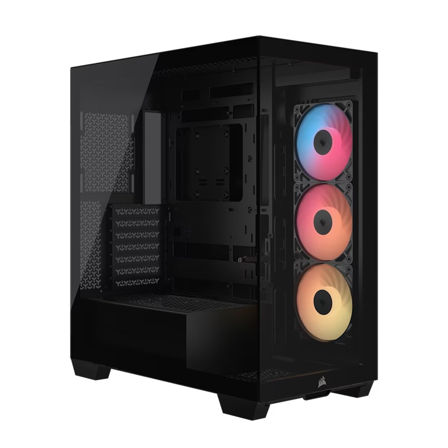 [CAC-3500XRS-R-ARGB-BK] CAC-3500XRS-R-ARGB-BK Corsair 3500X RS-R ARGB Mid-Tower PC Case - Black, ARGB, ATX/E-ATX, Tempered Glass, 425mm GPU, 170mm CPU, 360mm radiator, USB-C, 2yr wty