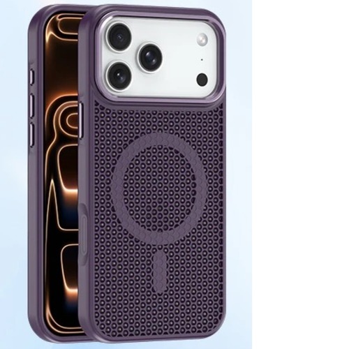 MPA-C3MA17PMDP USP Apple iPhone 17 Pro Max (6.9') Armor 3D Mesh Case with MagSafe Dark Purple- Fragiile Surface, TPU Bumper, Drop Resistance, 5 Years Warranty