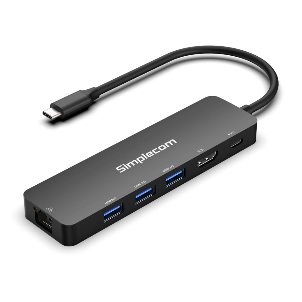 [HXSI-CHT560] HXSI-CHT560 (LS)Simplecom CHT560 USB-C SuperSpeed 6-in-1 Multiport Docking Station HDMI 2.0