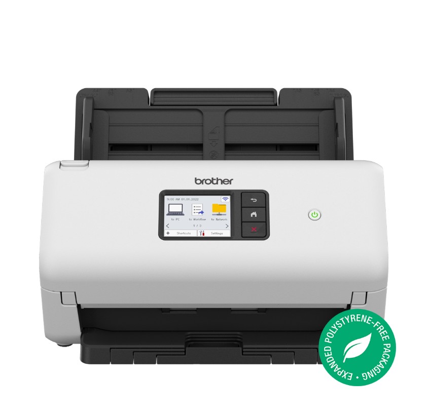 [SCB-ADS-3350W] SCB-ADS-3350W Brother ADS-3350W  ADVANCED DOCUMENT SCANNER (40PPM) network scanner, w/ 7.1cm touchscreen LCD & WiFi (2.4G)