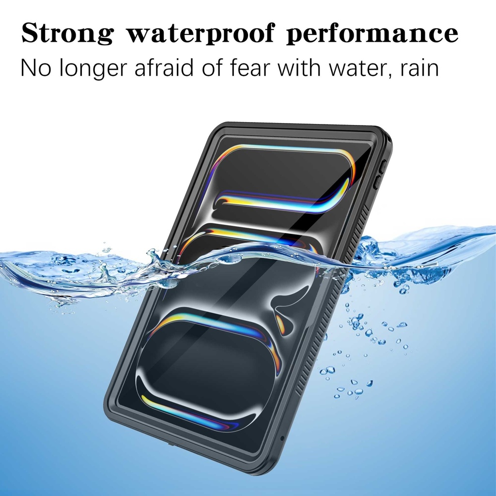 [MPA-HDTWPPRO11M4] MPA-HDTWPPRO11M4 USP Apple iPad Pro (11') (M5/M4) (6th/5th Gen) WaterProof Case Black -  IP68, Reliable & Durable, Drop Protection, Pen Holder,  5 Years Warranty