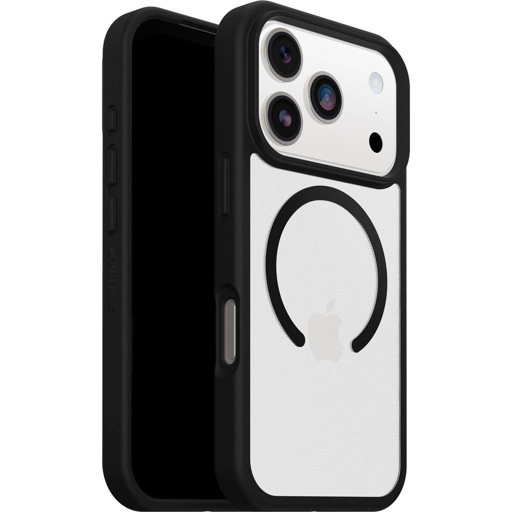 MPA-77-98651 OtterBox React MagSafe Apple iPhone 18 Pro Max / iPhone 17 Pro Max (6.9') Case Black Crystal (Clear/Black) - (77-98651),7 Years Warranty