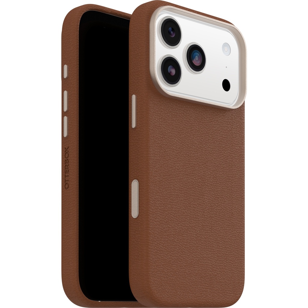 MPA-77-99065 OtterBox Symmetry Cactus Leather MagSafe Apple iPhone 18 Pro Max / iPhone 17 Pro Max (6.9') Desert Saddle (Brown) - (77-99065),7 Years Warranty