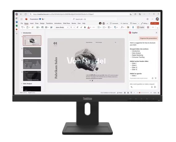 MNLEN-E22-40 LENOVO ThinkVision E22-40 21.5-22' FHD IPS Monitor 1920x1080 100Hz 16:9 Anti-Glare Height Adjustable Tilt Swivel Pivot VGA DP HDMI VESA 3yr wty Black