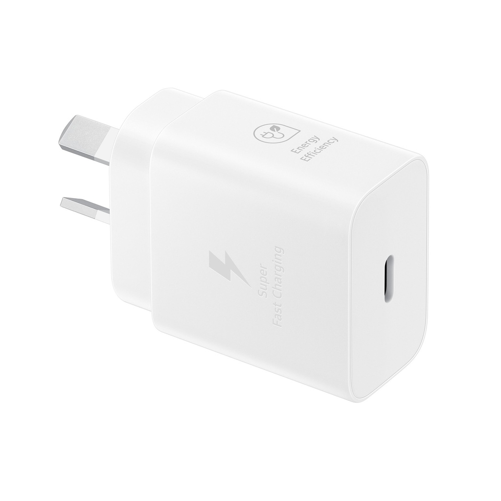 [MPA-EP-T2510NWEGAU] MPA-EP-T2510NWEGAU Samsung 25W GaN USB-C Fast Wall Charger - White(EP-T2510NWEGAU), 1x USB-C, Supports up to 25W, Compact & Travel-Ready, 1 Year Warranty