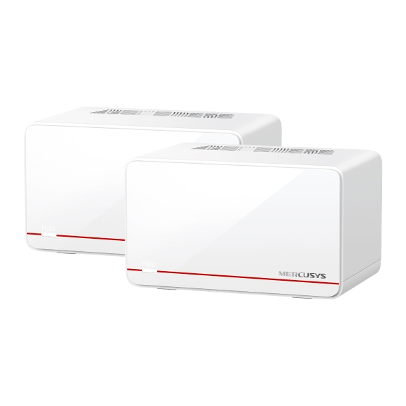 [NWMS-HALOH37BE-2] NWMS-HALOH37BE-2 Mercusys Halo H37BE(2-pack) BE6500 Whole Home Mesh Wi-Fi 7 System,  688 Mbps at 2.4 GHz, 5760 Mbps at 5 GHz,, MLO, 4096-QAM, OFDMA, EHT160 on 5GHz