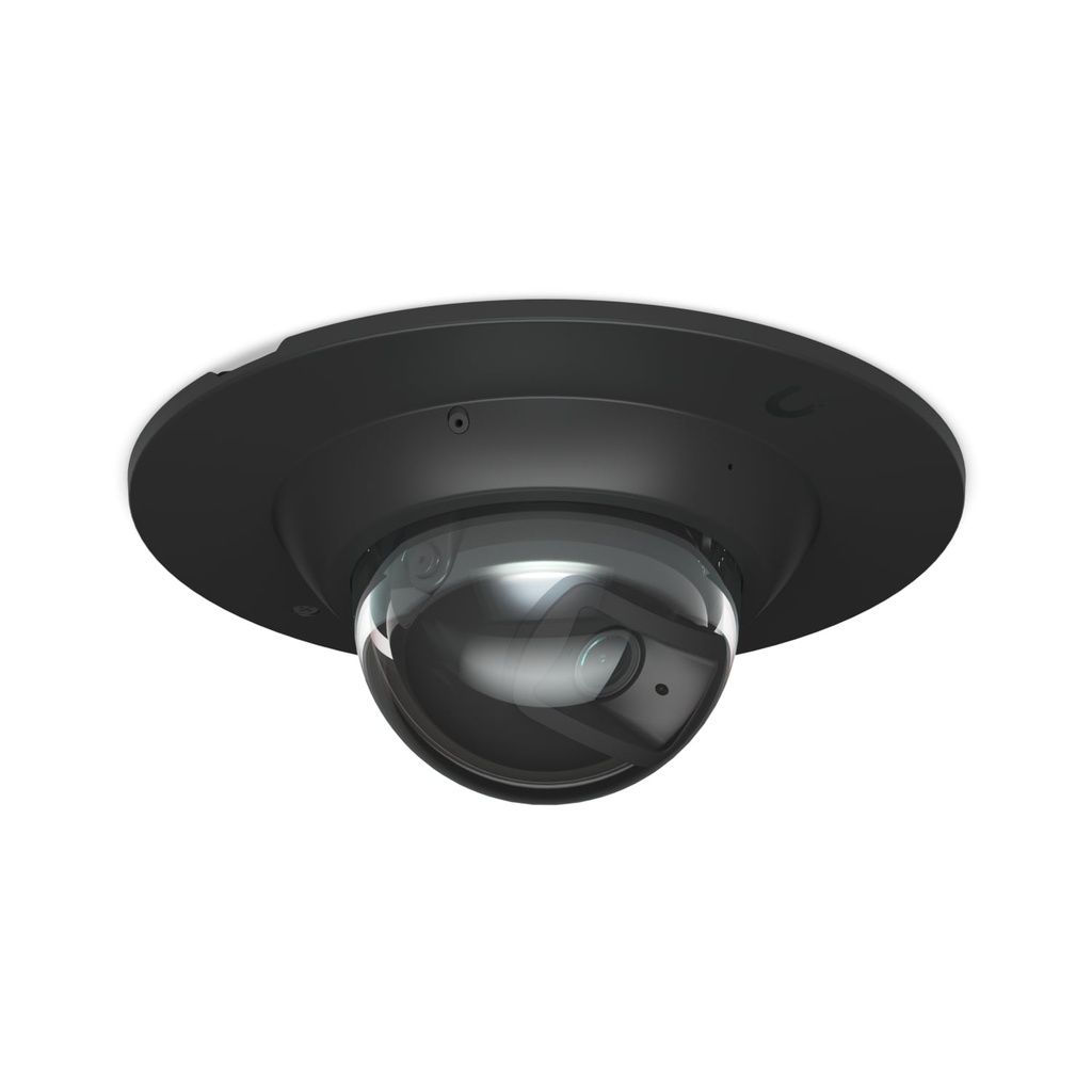 NHU-UACC-DOME-FM-B Ubiquiti AI Dome Camera Flush Mount, Black, Dome Camera Mounting Accessory, Recessed Installation Into Wall, Ceiling.