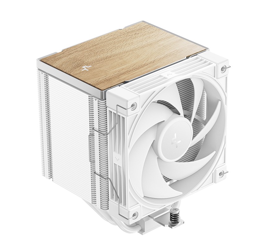 CFD-AK500-G2-WH DeepCool AK500 G2 WH Wood Grain Top Cover CPU Cooler, 5 Heat Pipes, 4-pin PWM, Intel LGA1851/1700/1200/115x, AMD AM5/AM4