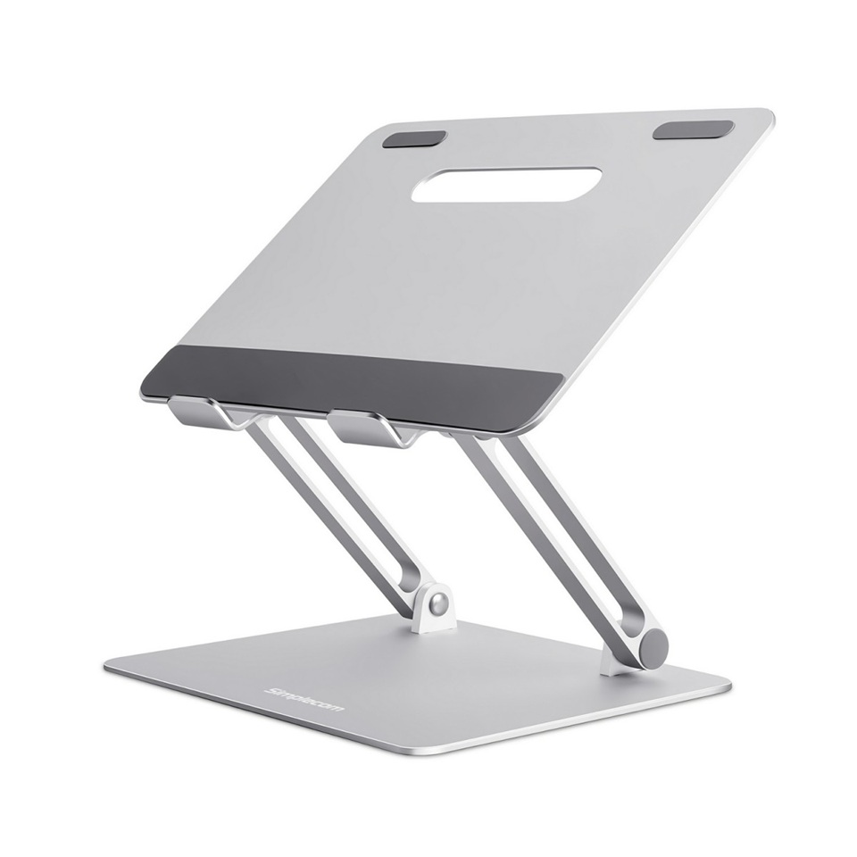 [NASI-CL520] NASI-CL520 Simplecom CL520 Adjustable Aluminium Ergonomic Riser Stand for Laptop MacBook, Adj 15cm, Tilt, 10'-17', 4kg, 0.9kg, Airflow, Anti-slip, Silver.