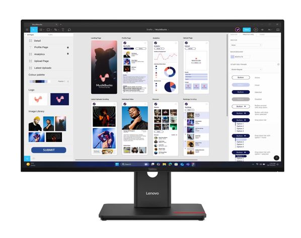 [MNLEN-T32UD-40] MNLEN-T32UD-40 LENOVO ThinkVision T32UD-40 31.5'/32' 60Hz UHD IPS Monitor 4K 3840x2160 16:9 Height Adjustable Tilt Pivot Swivel HDMI DP USB-C hub LAN RJ45 VESA 3yr