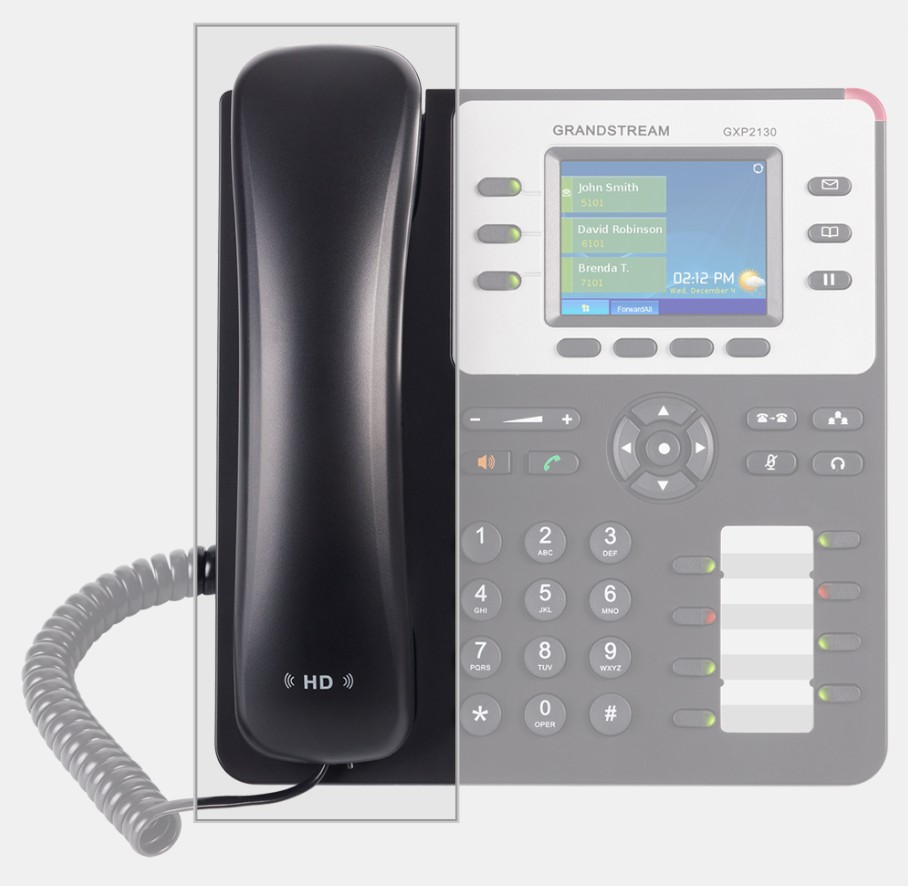 [IPG-GXP2130V2-SH] IPG-GXP2130V2-SH Spare handset for *LS Grandstream GXP2130 V2 3 Line IP Phone, 3 SIP Accounts, 320x240 Colour LCD Screen, HD Audio, Built-In Bluetooth