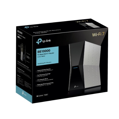 [NWTL-ARCHERBE805] NWTL-ARCHERBE805 TP-Link Archer BE805 BE19000 Tri-Band Wi-Fi 7 Router (WIFI7) 1376 Mbps at 2.4 GHz + 5760 Mbps at 5 GHz + 11520 Mbps at 6 GHz, 8× Internal Antennas