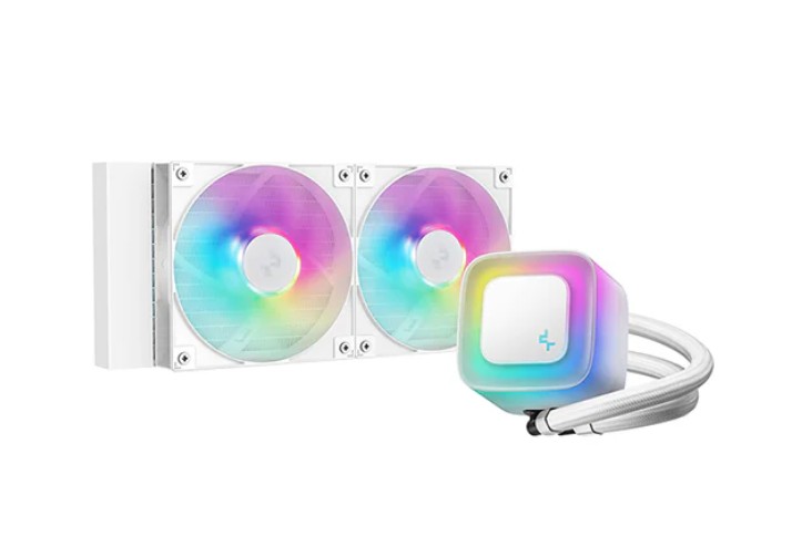 [CFD-LE240-V2-WH] CFD-LE240-V2-WH DeepCool LE240 V2 Liquid Cooler 240mm 6th Gen Pump up to 3400 PWM, Hydro Bearing, IntelLGA1851/1700/1200/1151/1150/1155, AMDAM5/AM4
