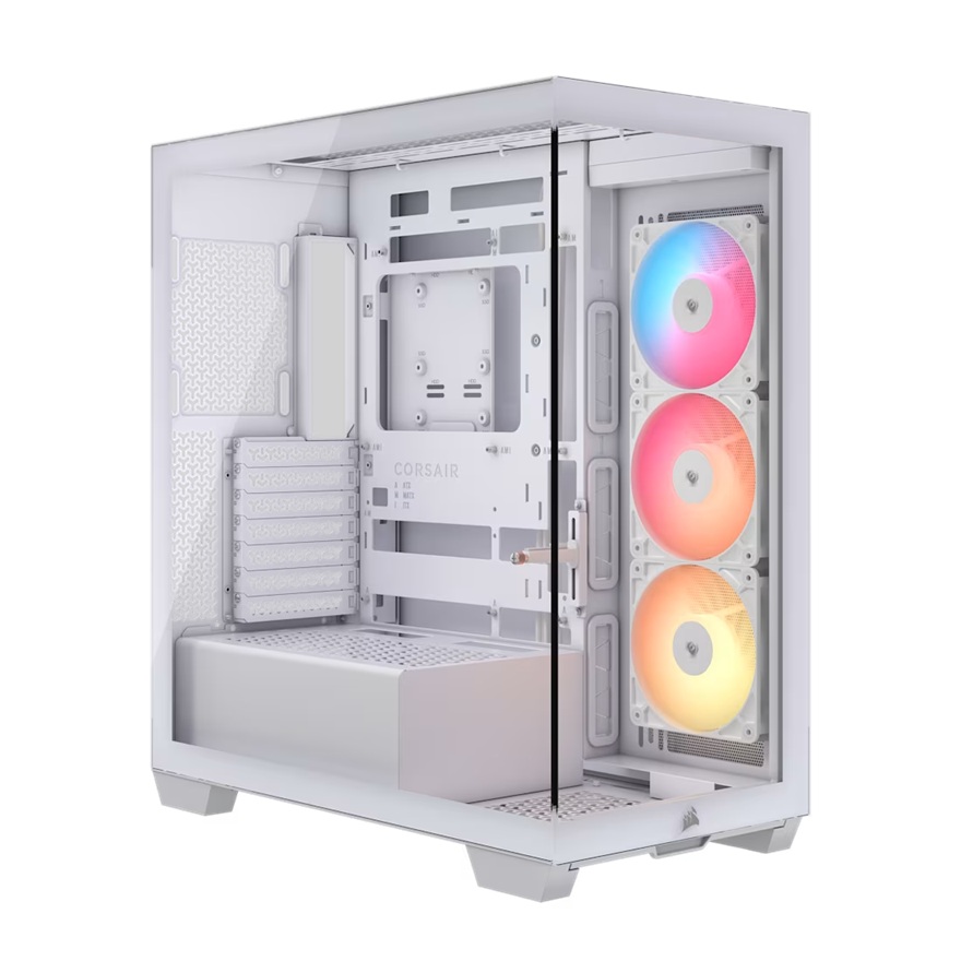 [CAC-3500XRS-R-ARGB-WH] CAC-3500XRS-R-ARGB-WH Corsair 3500X RS-R ARGB Mid-Tower PC Case - White, ARGB, ATX/E-ATX, Tempered Glass, 425mm GPU, 170mm CPU, 360mm radiator, USB-C, 2yr wty