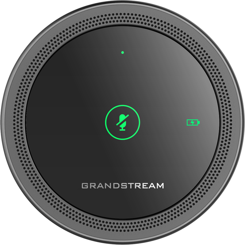 Grandstream GMD1208 Desktop Wireless Expansion Microphone, Bluetooth, 1500mA Li-ion Battery, 8 Omni Microphones, Opus