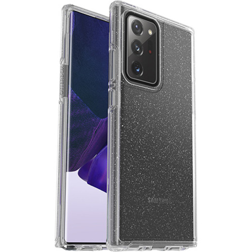 OtterBox Symmetry Clear Samsung Galaxy Note20 Ultra 5G (6.9") Case Stardust(Clear Glitter)-(77-65248),DROP+ 3X Military Standard,7 Years Warranty