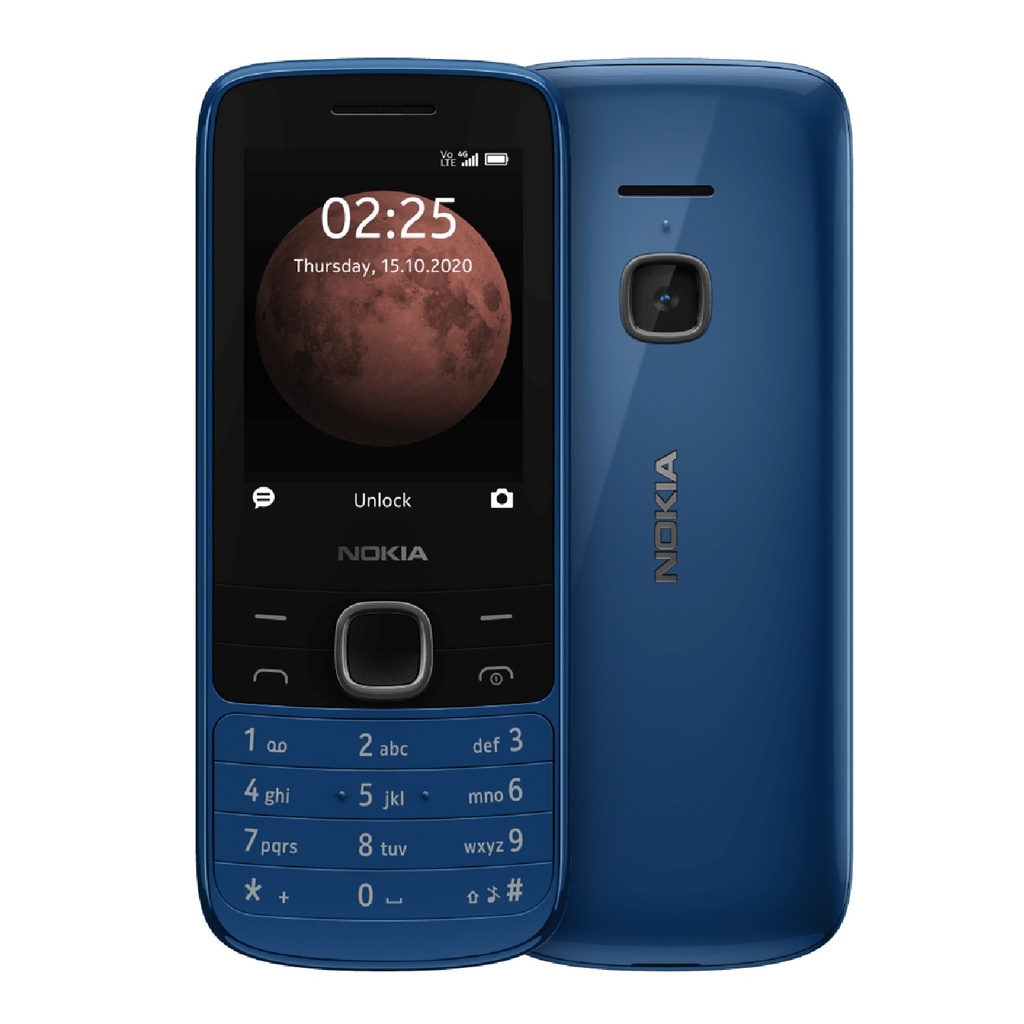 Nokia 225 4G 128MB Classic Blue (1GF025FPG2L10)*AU STOCK*, 2.4" , 64MB/128MB, 0.3MP, Dual SIM, 1150mAh Removable, Bluetooth v5.0, 2 Years Warranty