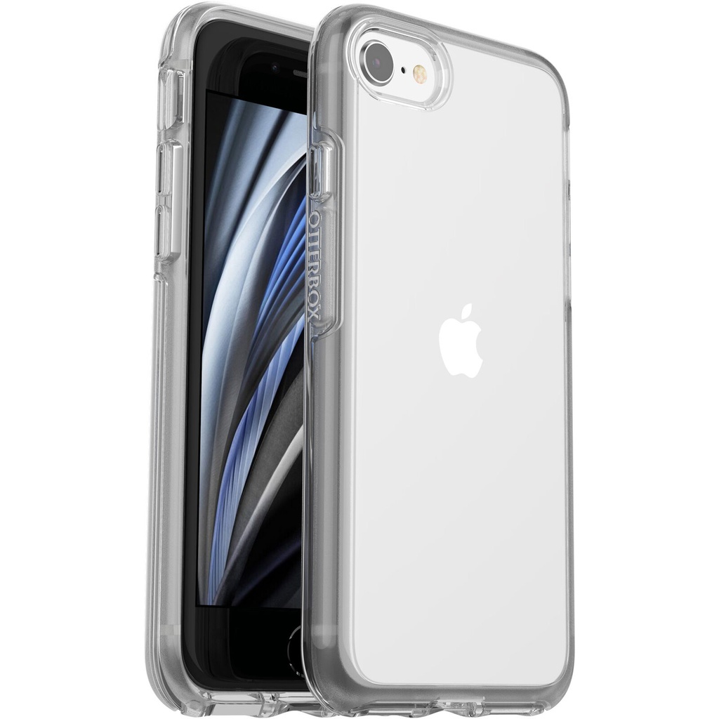 OtterBox Symmetry Clear Apple iPhone SE (3rd  2nd Gen) and iPhone 8/7 Case Clear - (77-56719), DROP+ 3X Military Standard, 7 Years Warranty