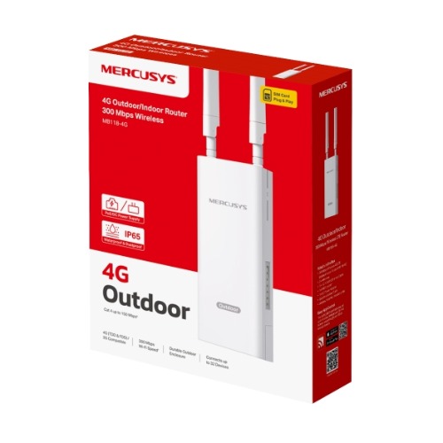 NWMS-MB118-4G Mercusys MB118-4G 300 Mbps Wireless 4G LTE Outdoor/Indoor Router