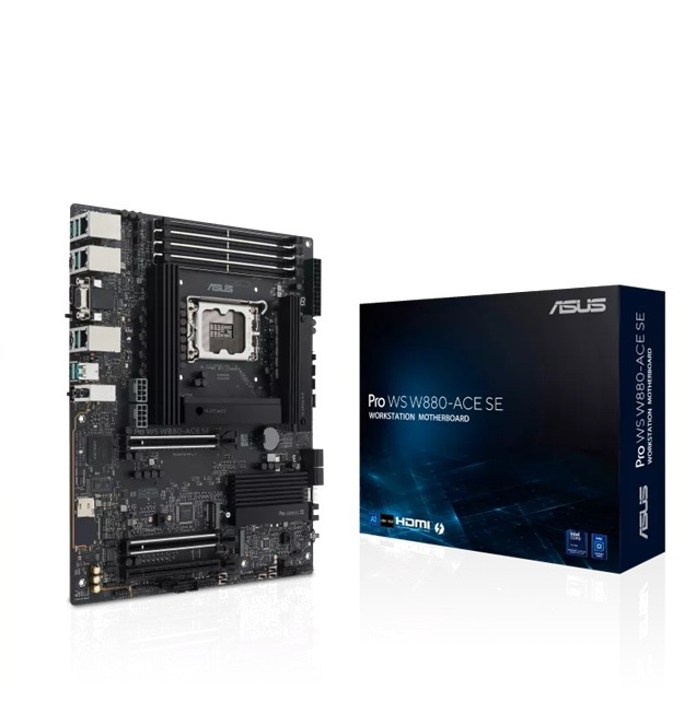 [MBA-W880-ACE-SEP-PRO-WS] MBA-W880-ACE-SEP-PRO-WS ASUS Pro WS W880-ACE SE, Intel W880 ATX, LGA1851, DDR5 256GB ECC, PCIe 5.0, 4x M.2, Dual 2.5Gb LAN, Thunderbolt 4, vPro, IPMI/BMC Ready