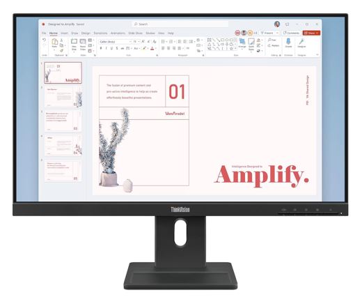 [MNLEN-E24-40] MNLEN-E24-40 LENOVO ThinkVision E24-40 23.8'/24' 100Hz FHD IPS Monitor 1920x1080 16:9 4ms Height Adjust Tilt Pivot Swivel HDMI DP VGA Speakers VESA