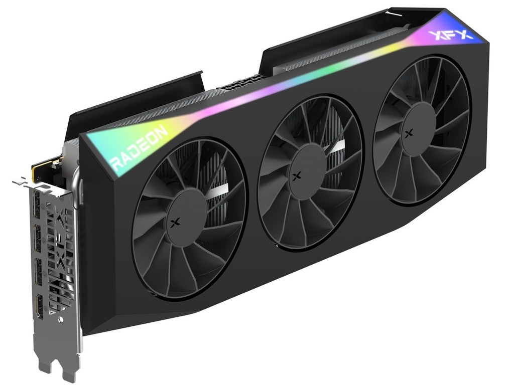 VCX-RX9070XTOC-16GB-BK XFX Mercury AMD Radeon RX 9070XT OC Gaming Edition with RGB 16GB GDDR6, HDMI 3xDP, AMD RDNA™ 4 (RX-97TRGBBB9)