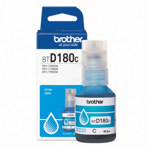 COB-BTD180C Brother *NEW* CYAN INK BOTTLE TO SUIT DCP-T580DW/DCP-T780DW -UP TO 5000 PAGES
