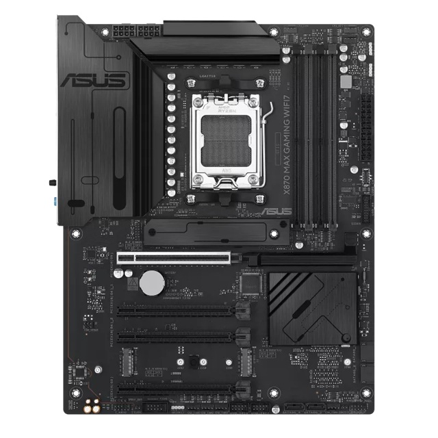 MBA-X870-MAX-GM-WIFI7 ASUS X870 MAX GAMING WIFI7 (AM5) ATX Motherboard, DDR5 256GB, PCIe 5.0 x16, 3x M.2, 4x SATA, Wi-Fi 7, 2.5GbE LAN, USB4