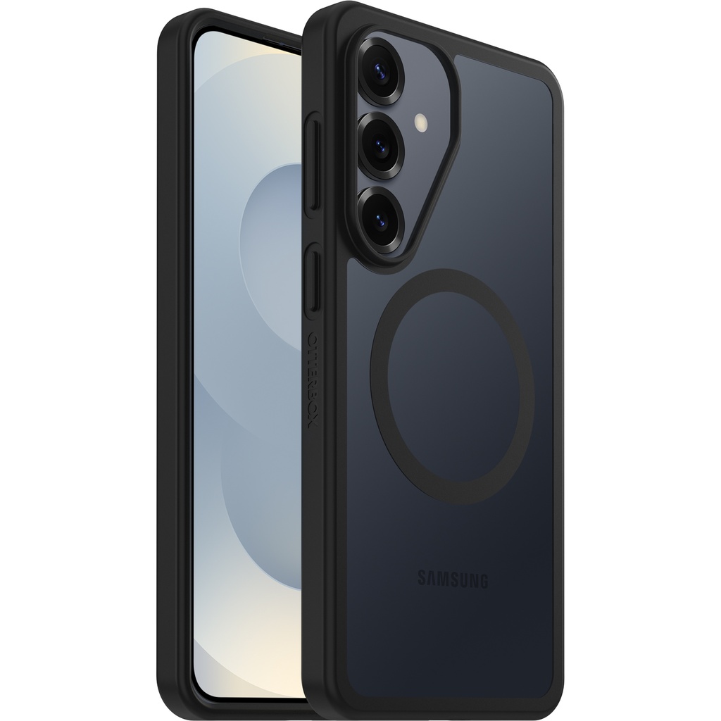 MPA-77-99936 OtterBox React Magnets Samsung Galaxy S26+ 5G (6.7') Case Black Crystal (Clear/Black) - (77-99936),DROP+ Military Standard, 7 Years Warranty