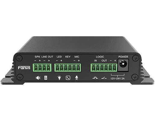 Fanvil PA2s Video Intercom  Paging Gateway, Emergency call button interface, active call, NVR video recording, standard RJ45 interface