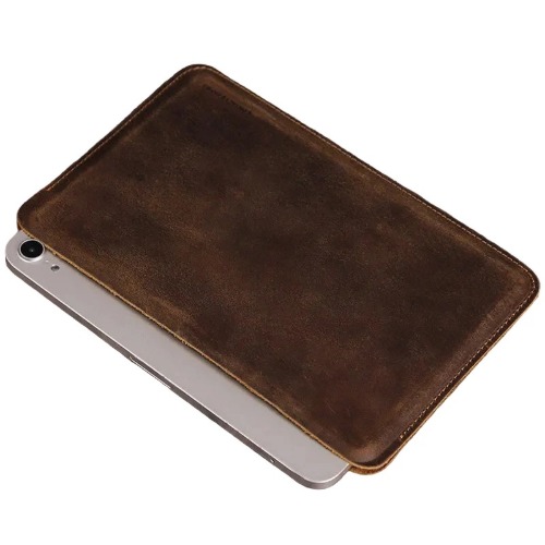 MPA-SCLBRIPMINI USP Leather Sleeve Apple iPad Mini (7.9') (5th/4th/3rd/2nd/1sth Gen) / iPad Mini (8.3') (6th Gen) Case Brown - 5 Years Warranty