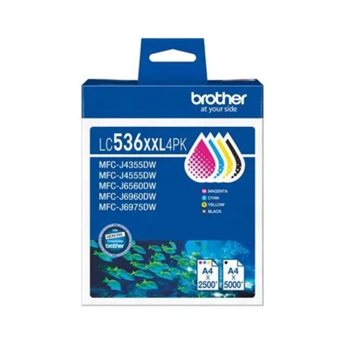 [COB-LC-536XXL4PK] COB-LC-536XXL4PK Brother *NEW* LC536XXL 4PK VALUE PACK  1X BLACK, 1X CYAN, 1X MAGENTA, 1X YELLOW