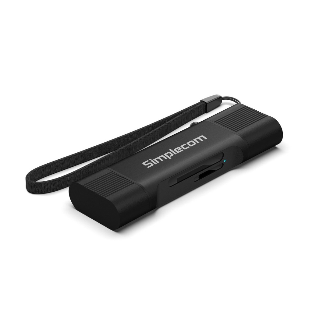 [USSI-CR402B] USSI-CR402B Simplecom CR402B SuperSpeed USB-C and USB-A Dual Slot Card Reader for SD MicroSD USB 3.2 Gen 1
