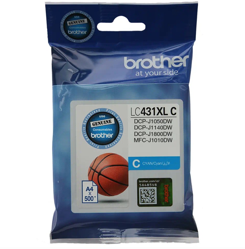 COB-LC-431XLC Brother *NEW* CYAN INK CARTRIDGE TO SUIT DCP-J1800DW -UP TO 500 PAGES