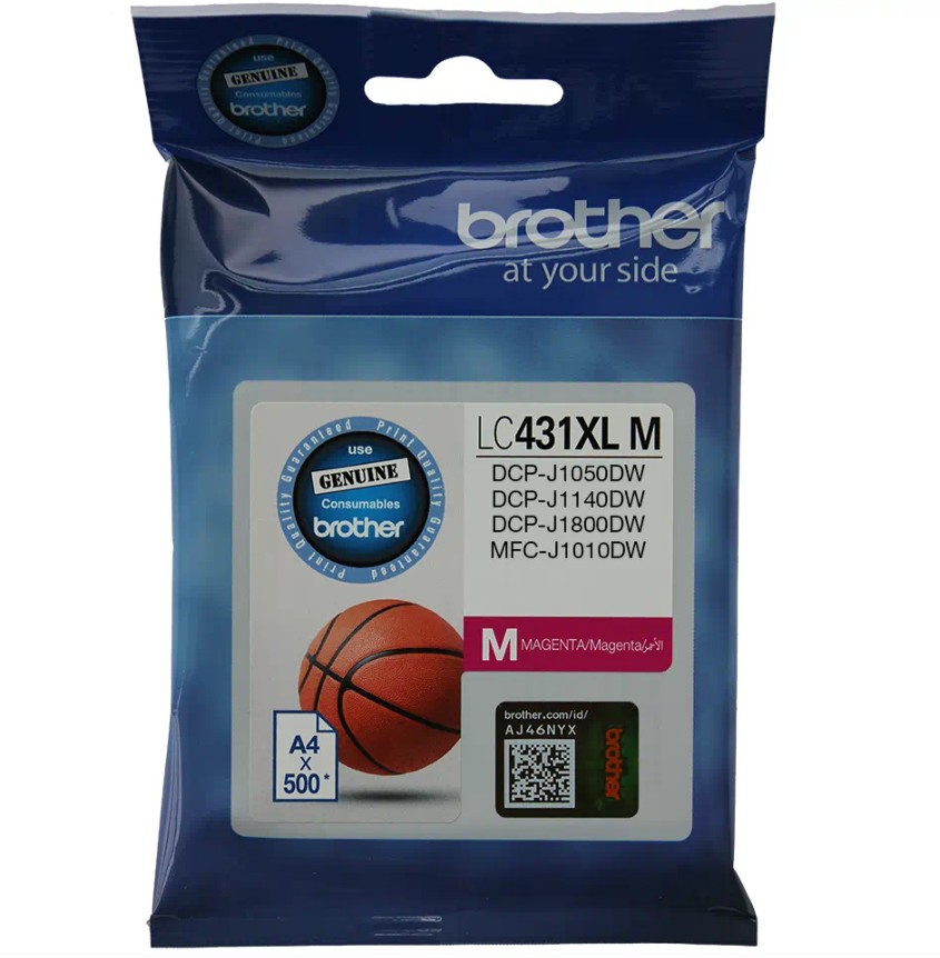COB-LC-431XLM Brother *NEW* MAGENTA INK CARTRIDGE TO SUIT DCP-J1800DW -UP TO 500 PAGES