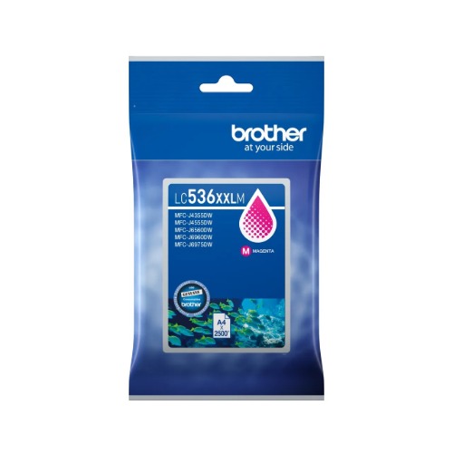 COB-LC-536XXLM Brother *NEW* MAGENTA INK CARTRIDGE TO SUIT MFC-J4355DW/MFC-J4555DW/MFC-J6560DW -UP TO 2500 PAGES