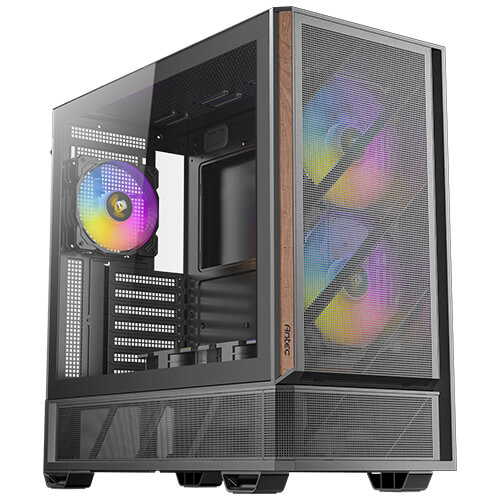 [CAA-P30ARGB] CAA-P30ARGB Antec P30 ARGB Mid Tower, 478×222×465 mm, Steel+Plastic+Wood, ATX/mATX/ITX, 4mm TG, 2xUSB3.0, Type-C, 7 slots, 2/1×3.5'/2.5', ARGB fans 3+2, GPU 405