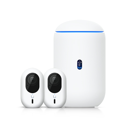 NHU-UDR7-G6-INS-2 Ubiquiti Advanced Home Surveillance Bundle (2 Instant Cameras Pack), Includes 1× UDR7, 2× UVC-G6-INS-W, *Requires MicroSD card for Protect Storage*